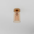 Modern Glass Semi-Flush Mount Ceiling Light for Living Room — Harbor Light Co.