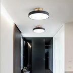 Modern Circular Semi Flush Mount LED Ceiling Light