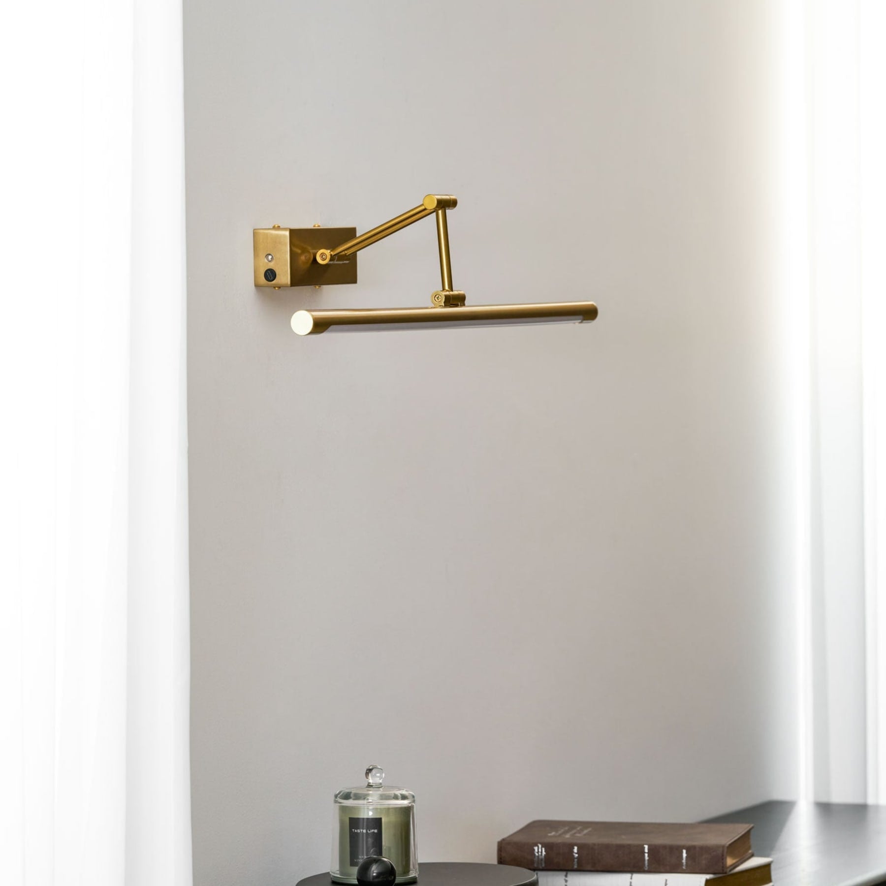 Modern Wrought Iron Wall Light With USB Power for Living Room — Harbor Light Co.