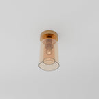 Modern Glass Semi-Flush Mount Ceiling Light for Living Room — Harbor Light Co.