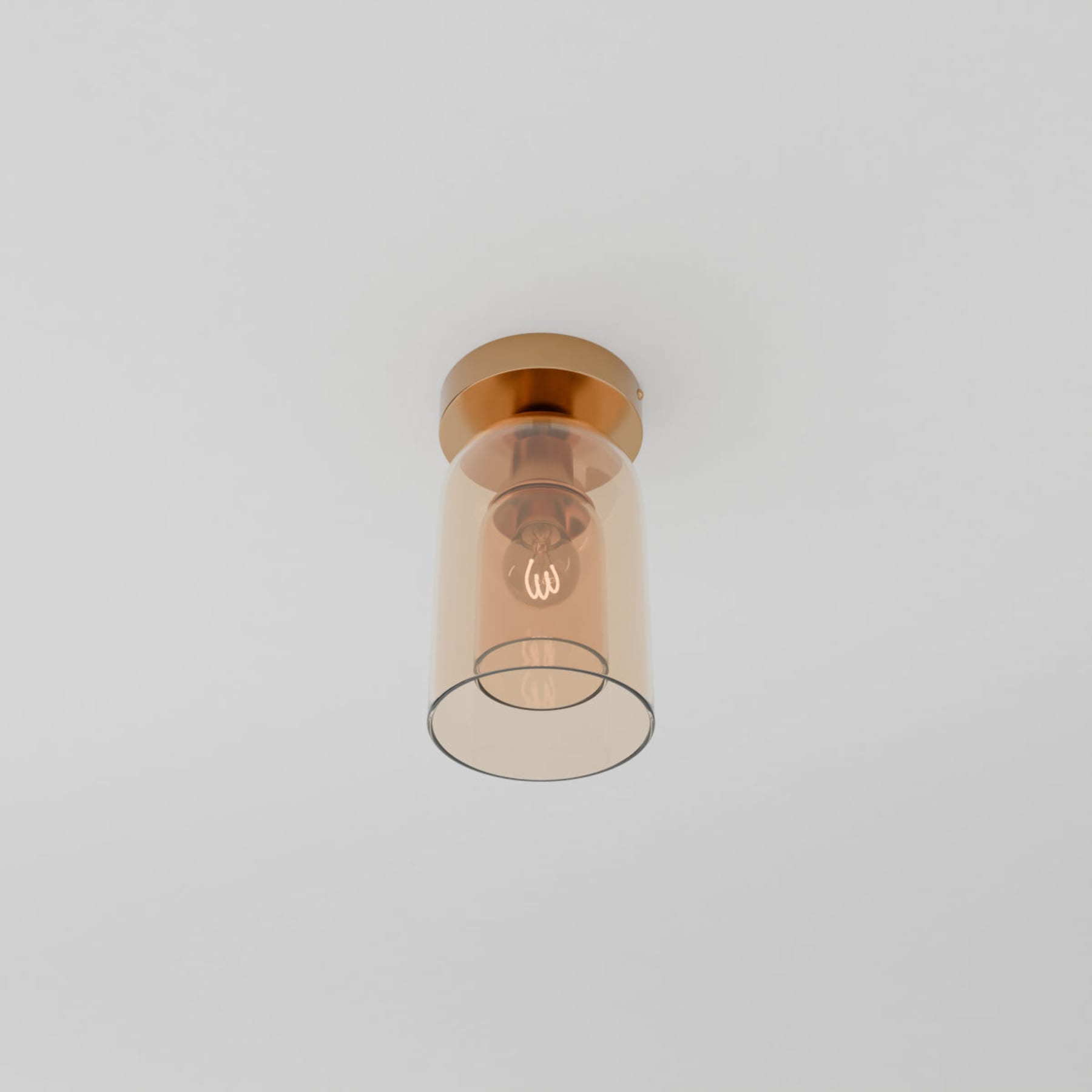 Modern Glass Semi-Flush Mount Ceiling Light for Living Room — Harbor Light Co.