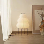 Bohemian Paper Floor Lamp With Warm Tri-Color Glow — Harbor Light Co.