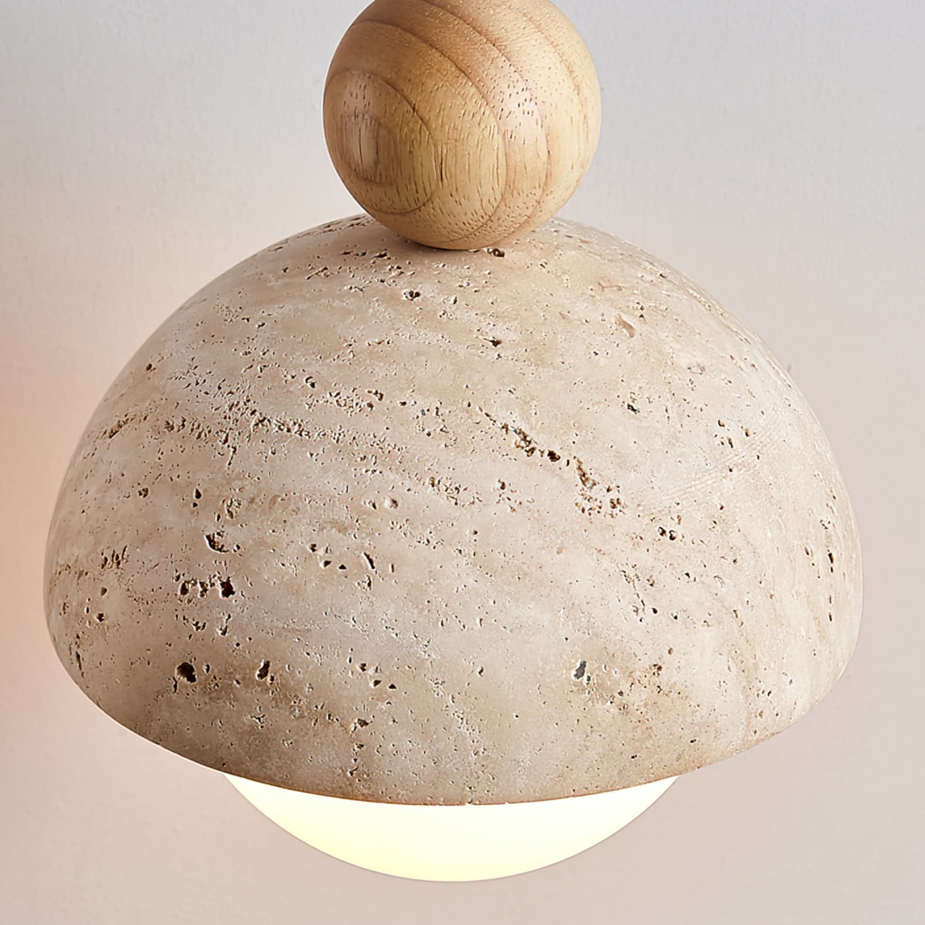 Modern Travertine Stone Pendant Light for Dining Room — Harbor Light Co.