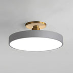 Modern Circular Semi Flush Mount LED Ceiling Light