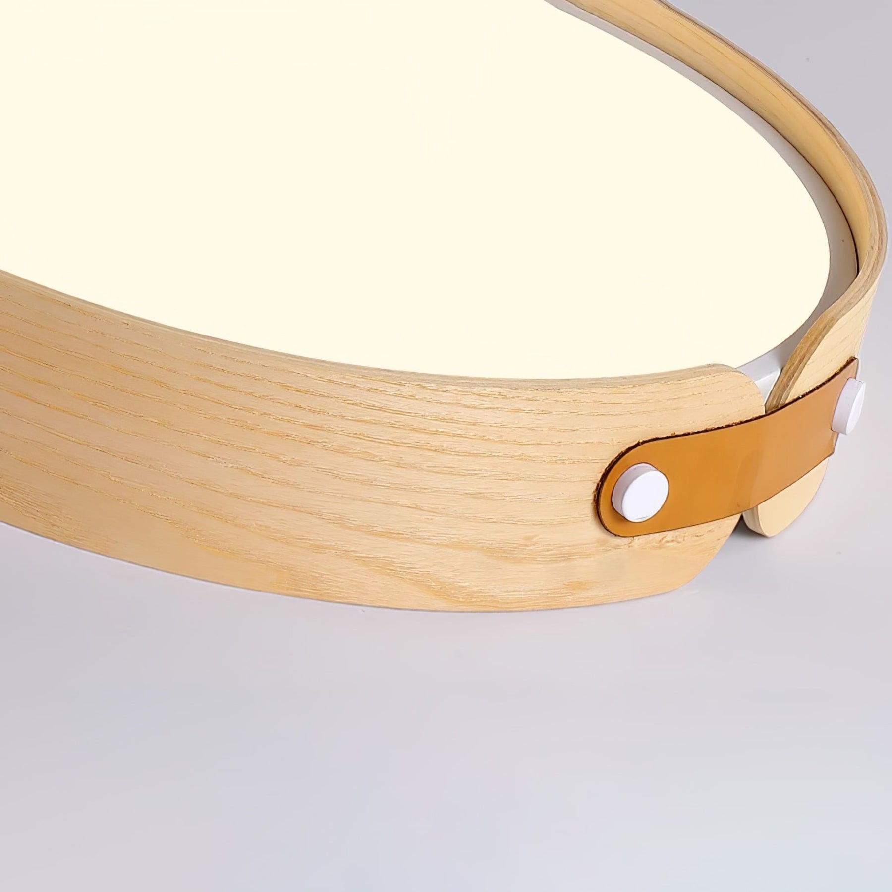 Scandinavian Wood Flush Mount Ceiling Light for Living Room — Harbor Light Co.