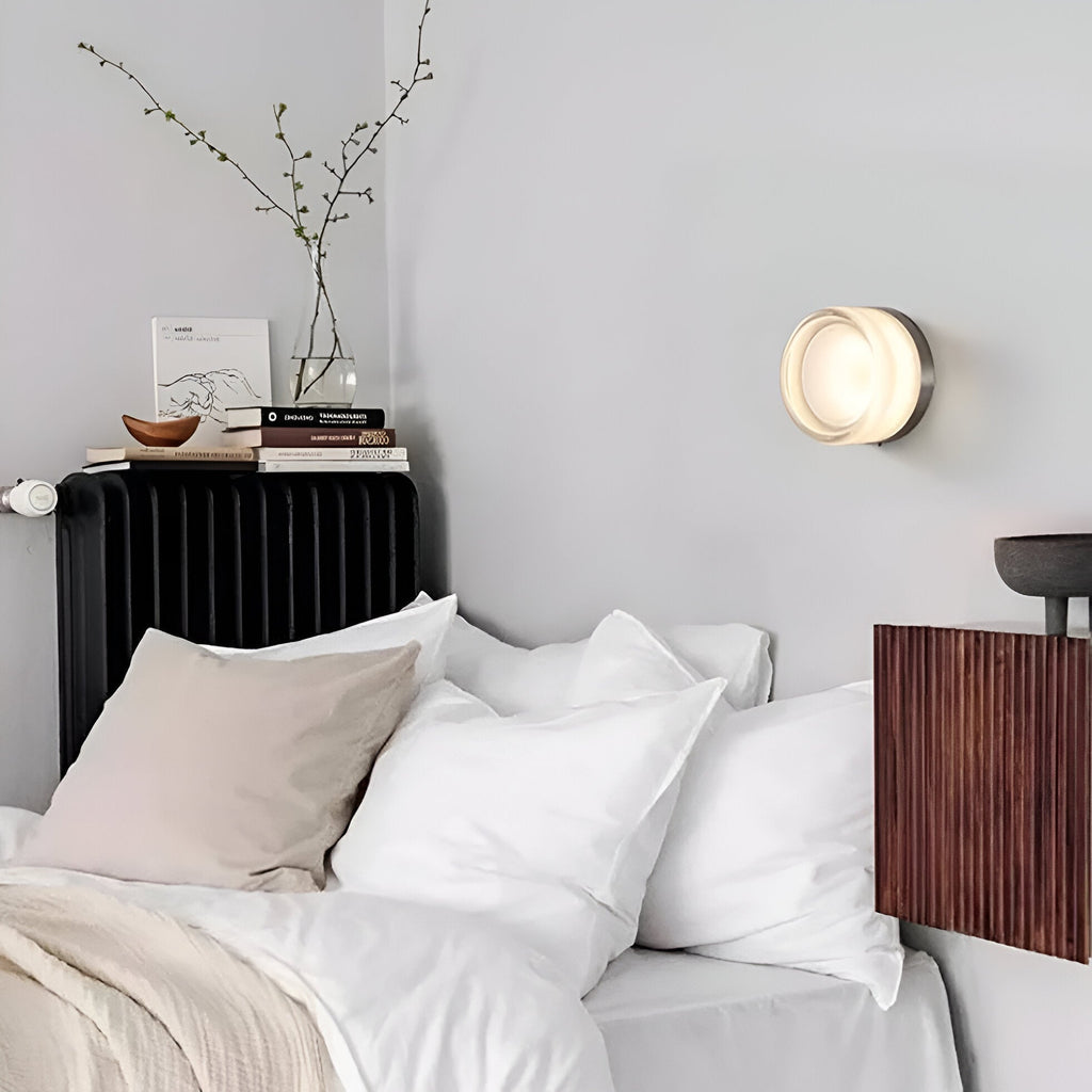 Modern Glass Wall Sconce for Living Room — Harbor Light Co.