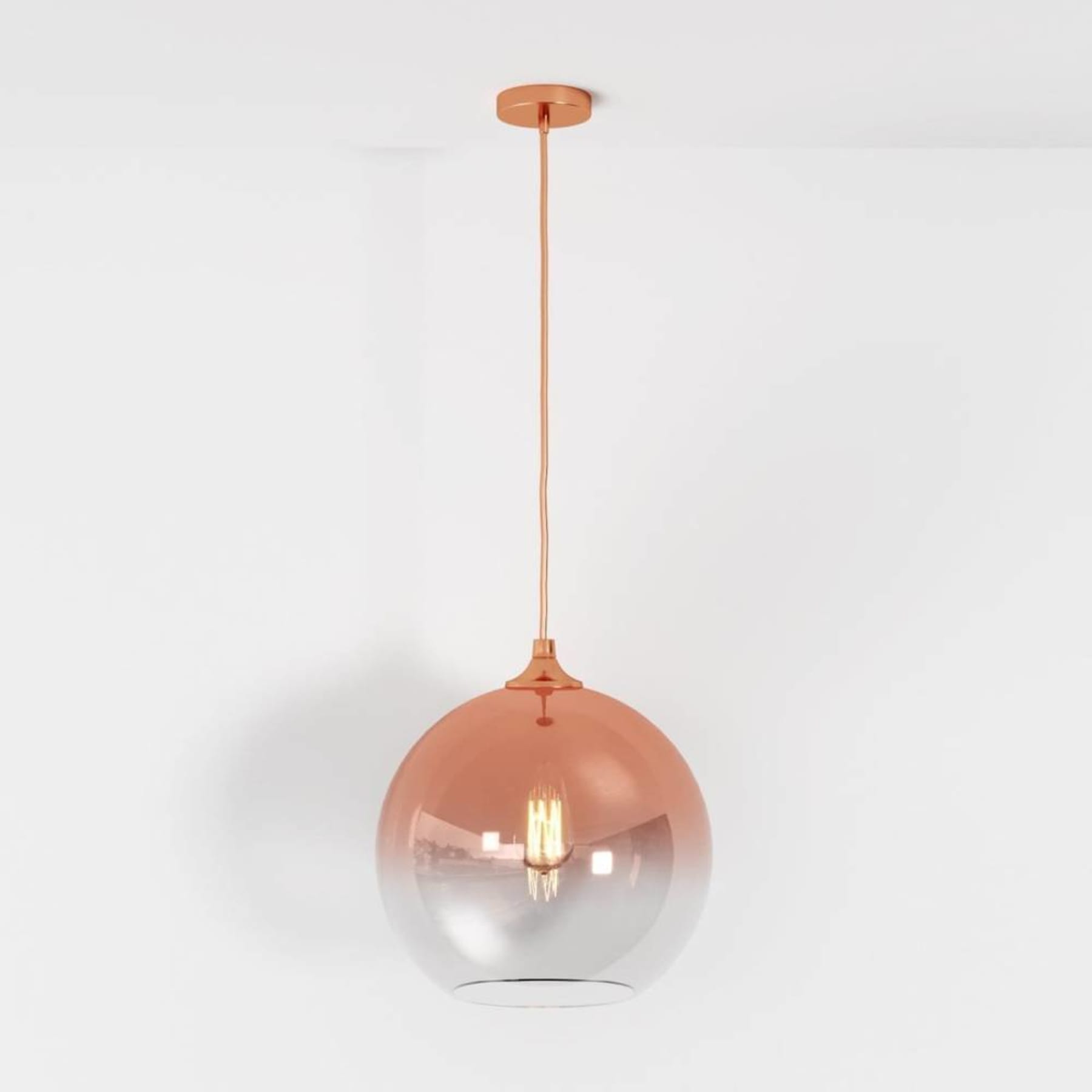 Modern Glass Pendant Light With Warm LED Glow — Harbor Light Co.