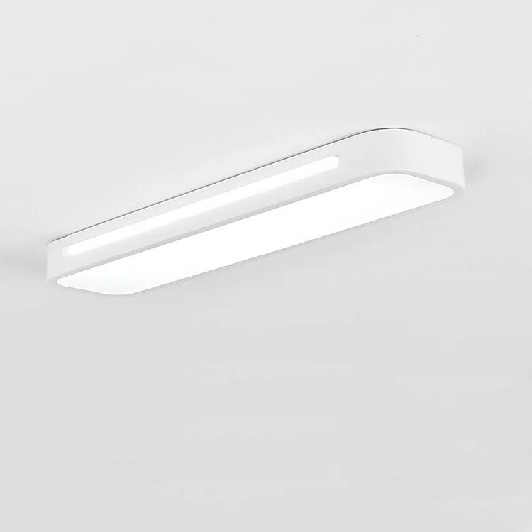 Modern Long Rectangle Flush Mount Ceiling Light with LED