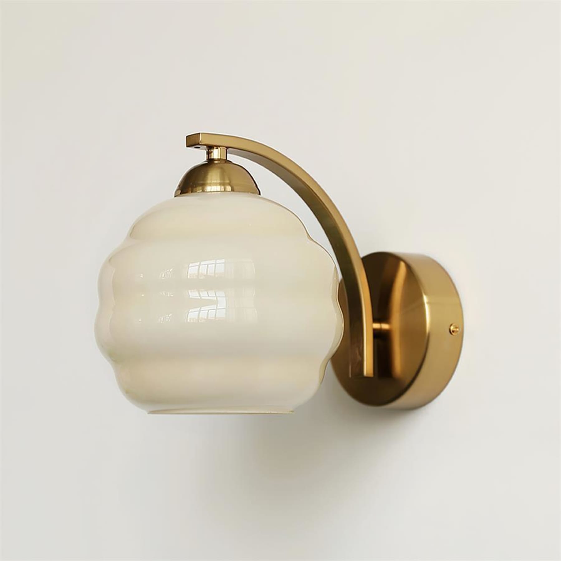 Modern Glass Wall Light With Warm LED Glow — Harbor Light Co.