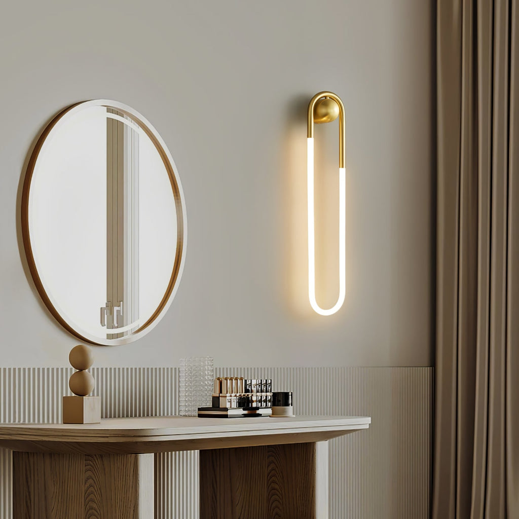 Modern Brass Wall Light for Living Room and Bedroom — Harbor Light Co.