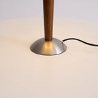 Retro Wood Table Lamp With Fabric Shade for Living Room — Harbor Light Co.