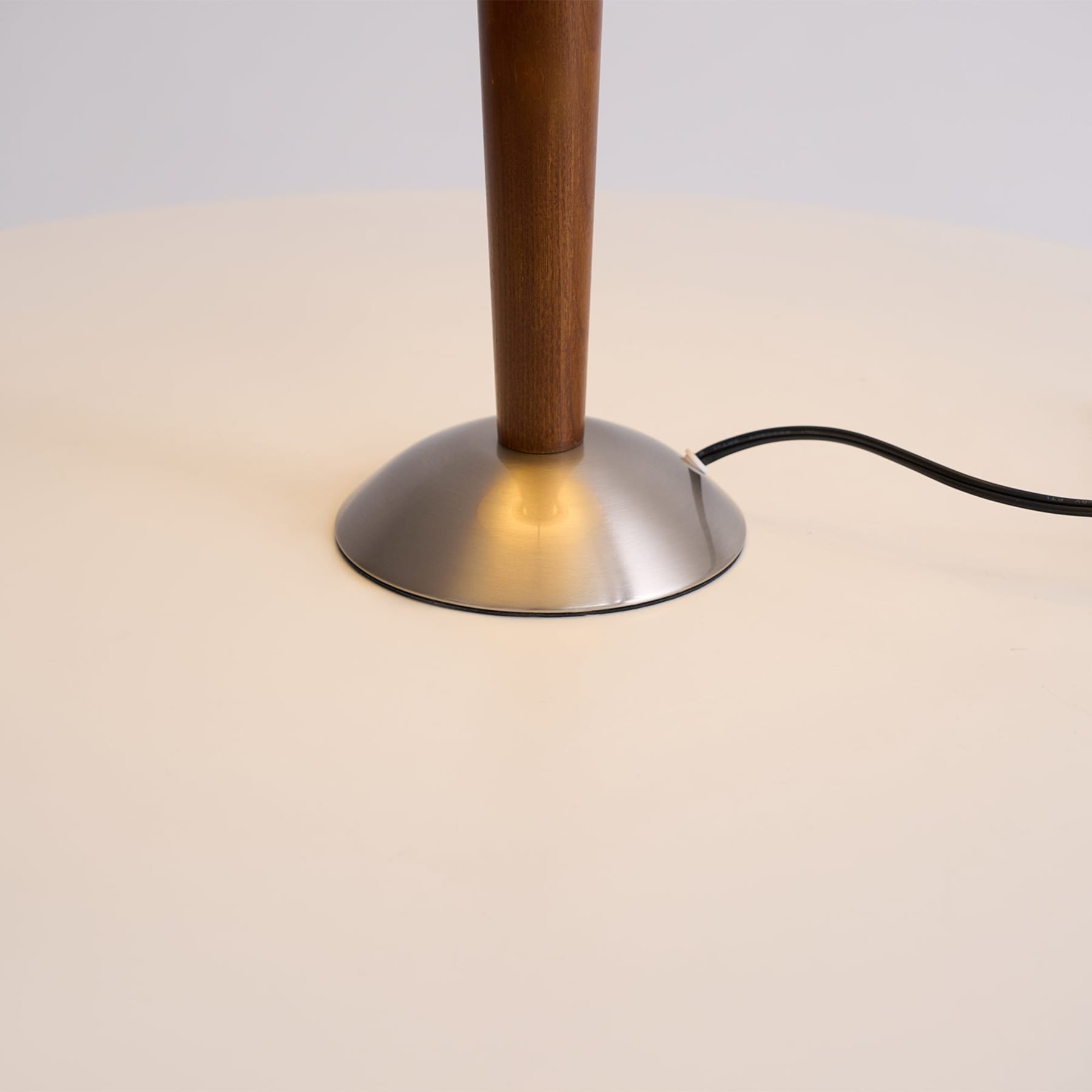 Retro Wood Table Lamp With Fabric Shade for Living Room — Harbor Light Co.