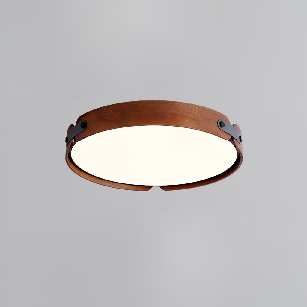 Scandinavian Wood Flush Mount Ceiling Light for Living Room — Harbor Light Co.