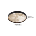Modern Metal Flush Mount Ceiling Light With Dimmable Remote Control — Harbor Light Co.