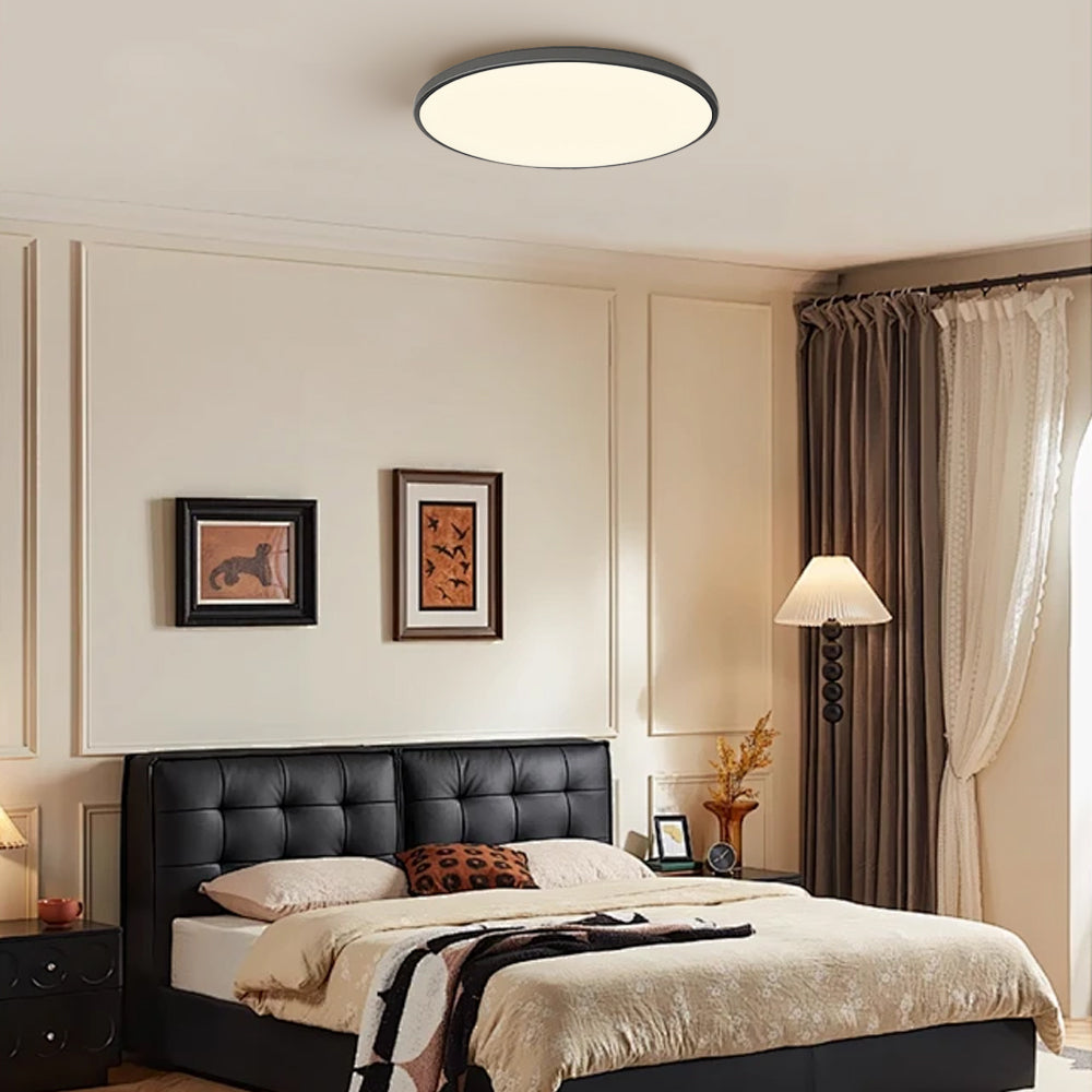 Modern Round Flush Mount LED Ceiling Light with Slim Profile