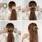 Expandable Bird Nest Hair Clip Bun Maker with Flexible Grip for Women