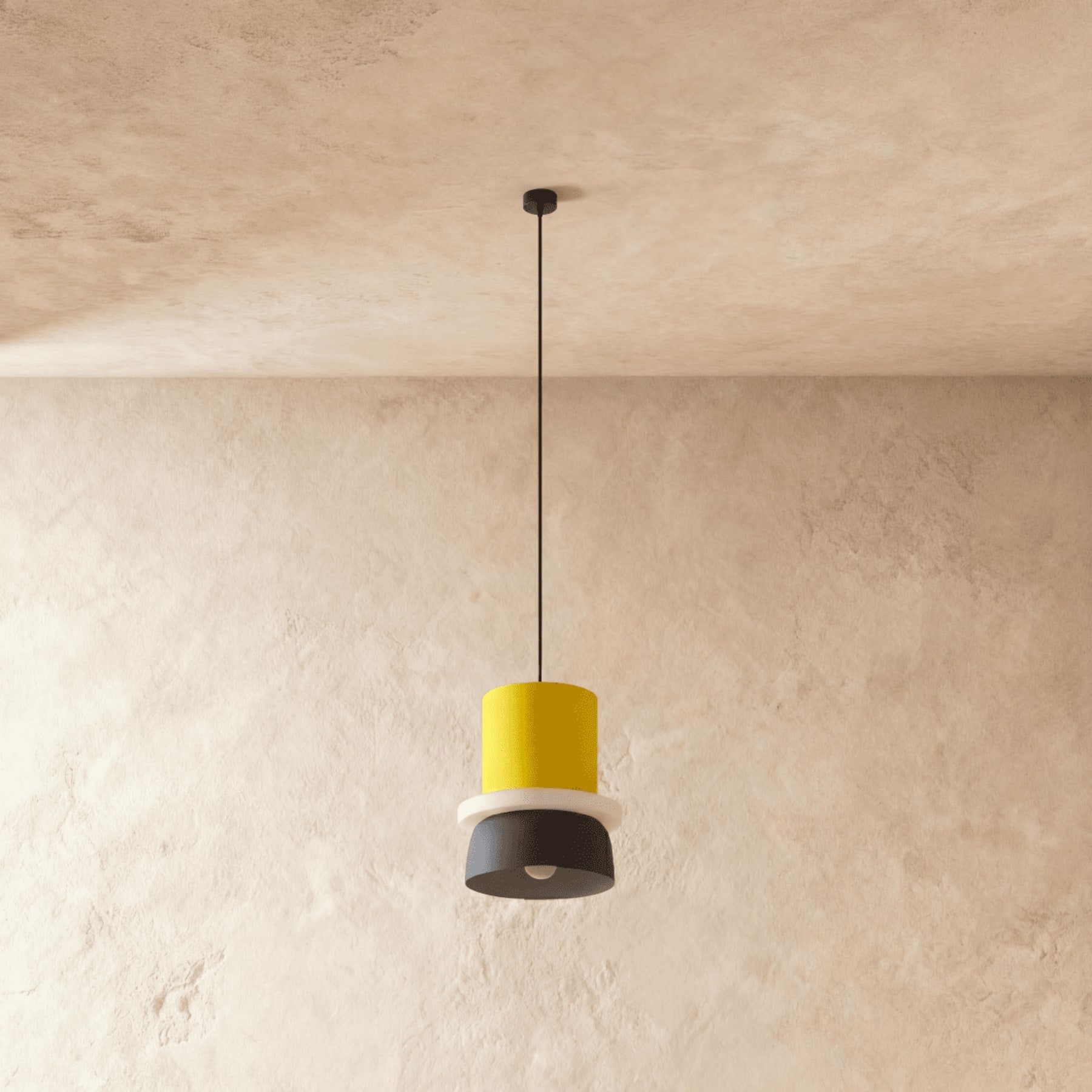 Modern Aluminum Two-Tone Pendant Light With Warm LED Glow — Harbor Light Co.
