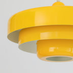 Mid-Century Metal Dining Room Pendant Light with Layered Disc Shade