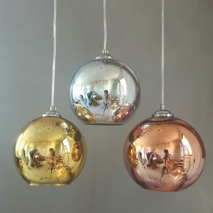 3D Firework Glass Globe Pendant Light