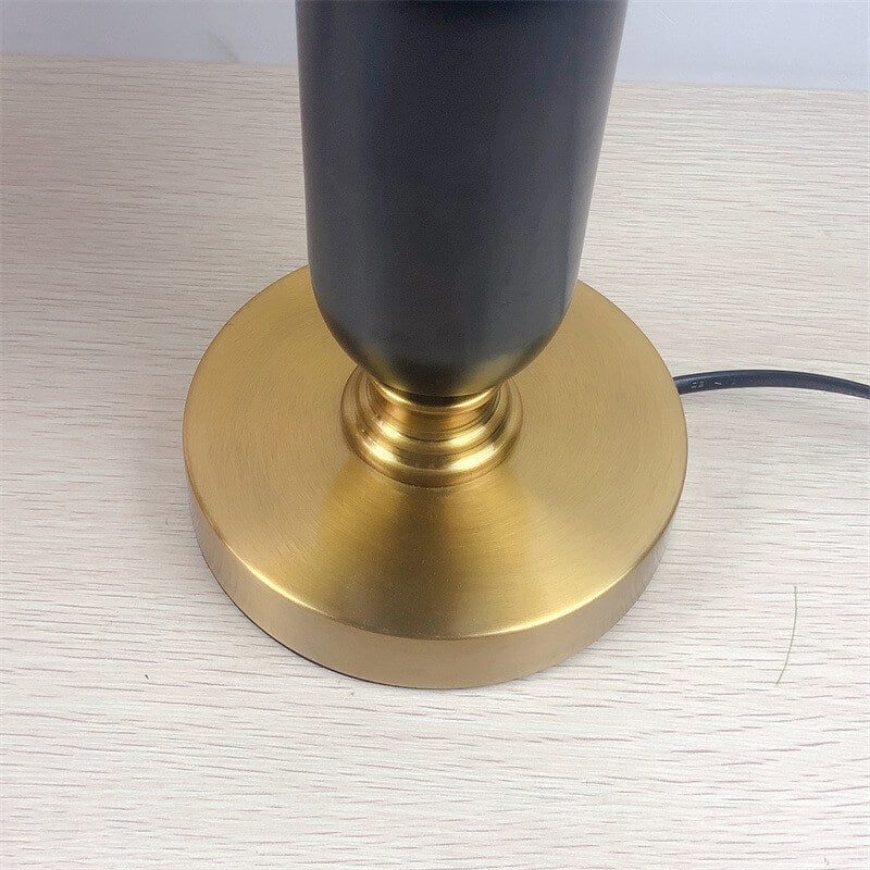 Retro Pleated Metal Table Lamp for Living Room and Bedroom — Harbor Light Co.