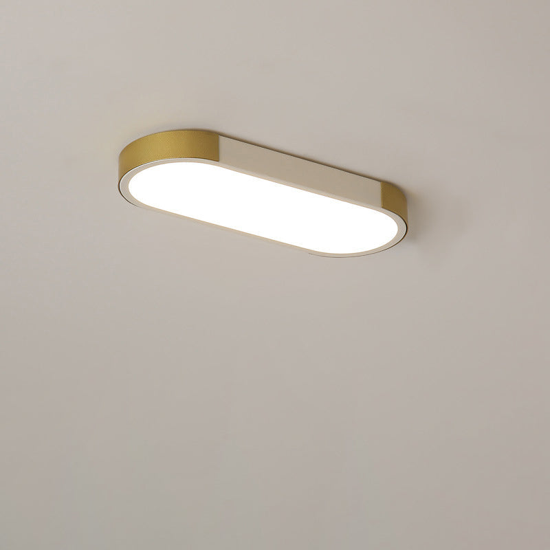 Modern Linear Metal Flush Mount Ceiling Light With Dimmable Remote — Harbor Light Co.