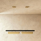 Modern Stainless Steel Linear Chandelier for Dining Room — Harbor Light Co.