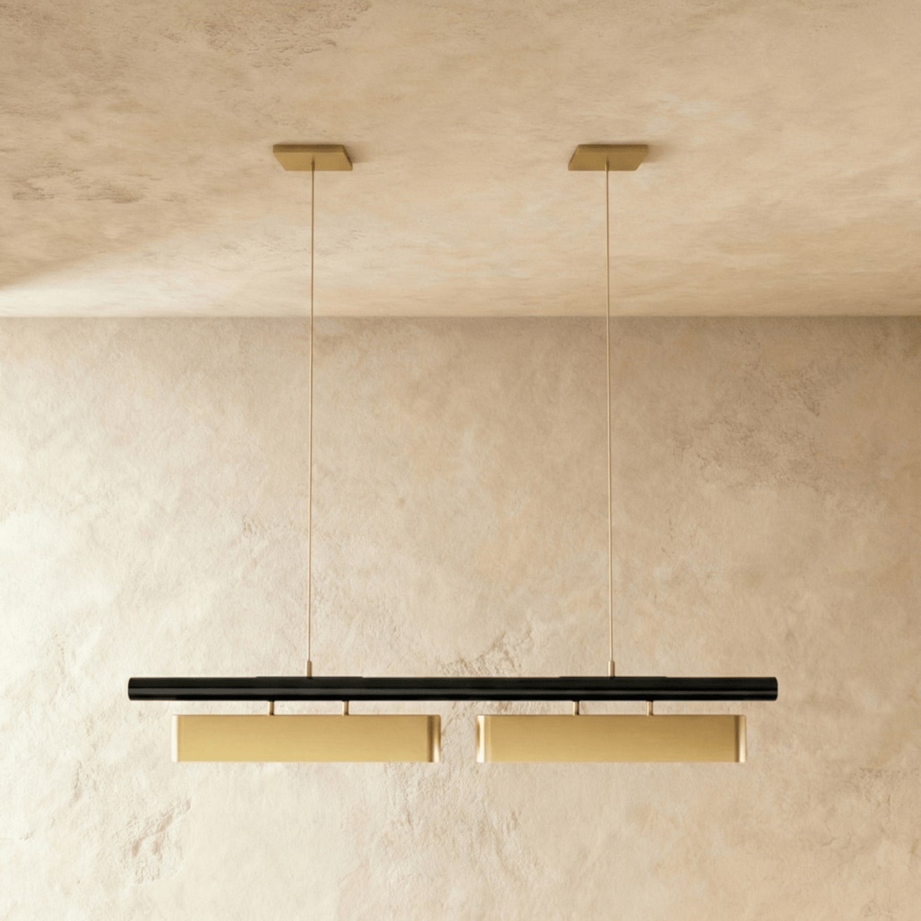 Modern Stainless Steel Linear Chandelier for Dining Room — Harbor Light Co.