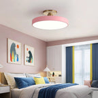 Modern Circular Semi Flush Mount LED Ceiling Light