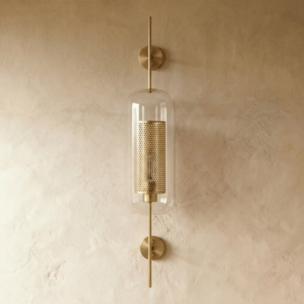 Modern Glass Wall Light With Warm LED Glow — Harbor Light Co.