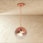 Modern Glass Pendant Light With Warm LED Glow — Harbor Light Co.