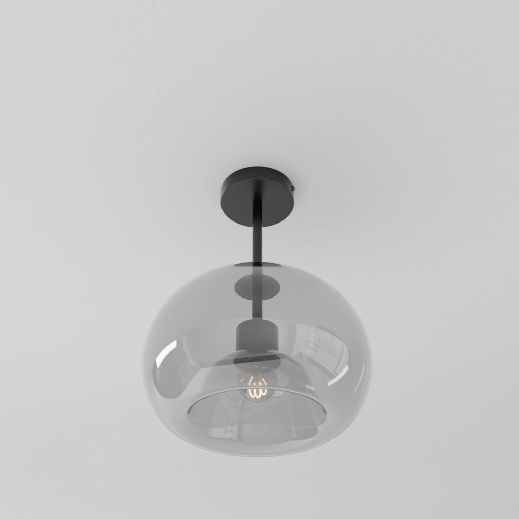Modern Glass Semi-Flush Mount Ceiling Light for Living Room — Harbor Light Co.