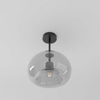 Modern Glass Semi-Flush Mount Ceiling Light for Living Room — Harbor Light Co.