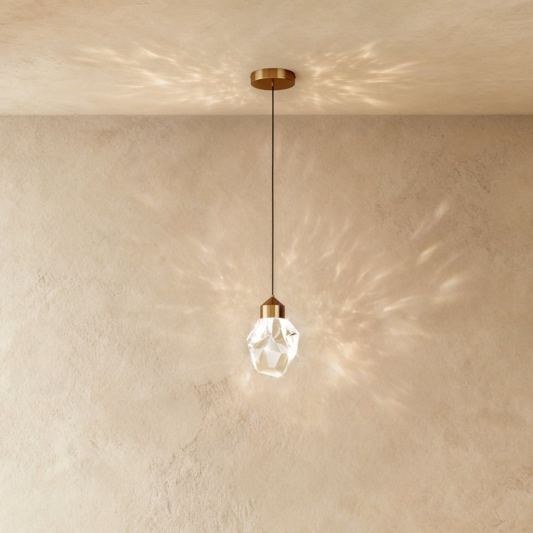 Modern Crystal Pendant Light With Integrated LED — Harbor Light Co.