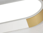 Modern Linear Metal Flush Mount Ceiling Light With Dimmable Remote — Harbor Light Co.