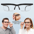 Adjustable Focus Reading Glasses Unisex Variable Dial Lenses Lightweight Frame for Reading and Screen Work