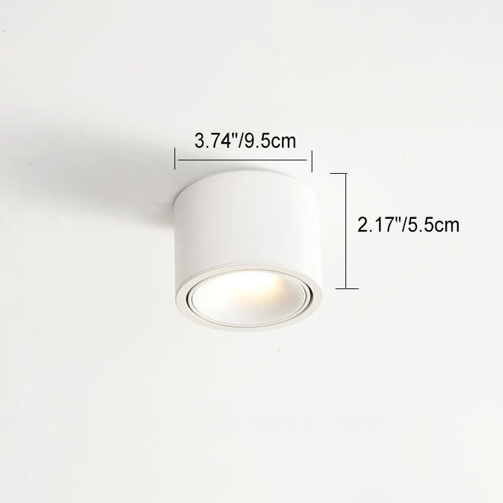 Modern Iron Flush Mount Ceiling Light With Built-In LED — Harbor Light Co.