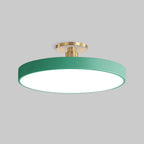 Modern Circular Semi Flush Mount LED Ceiling Light