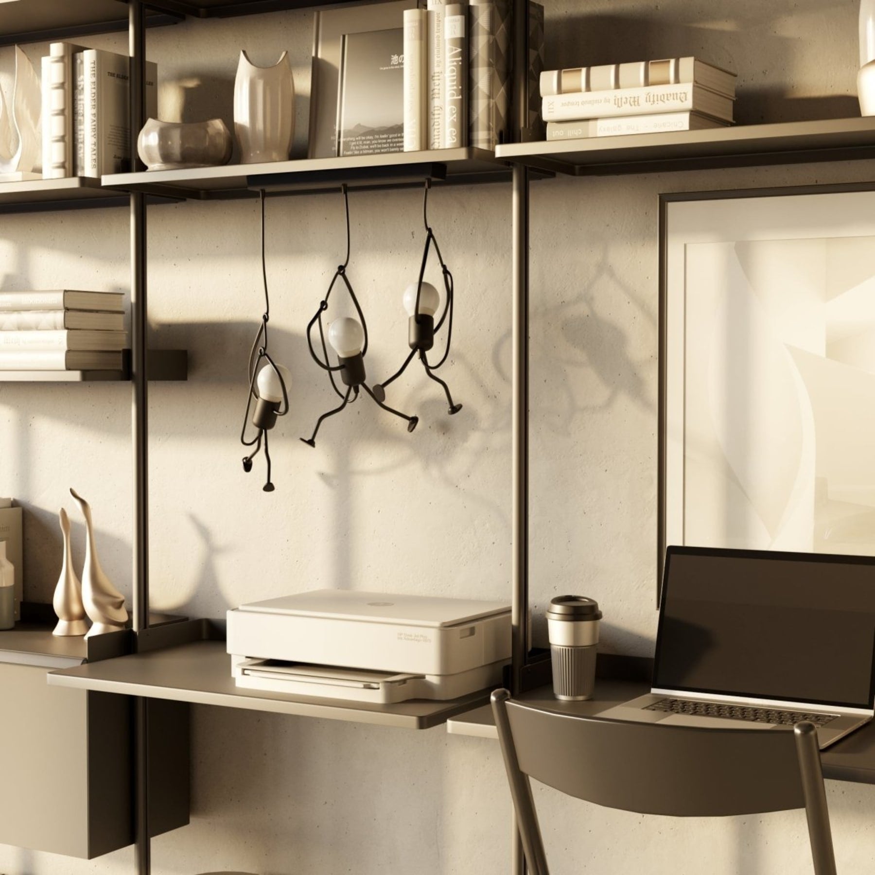 Modern Wrought Iron Pendant Light With Warm LED Glow — Harbor Light Co.