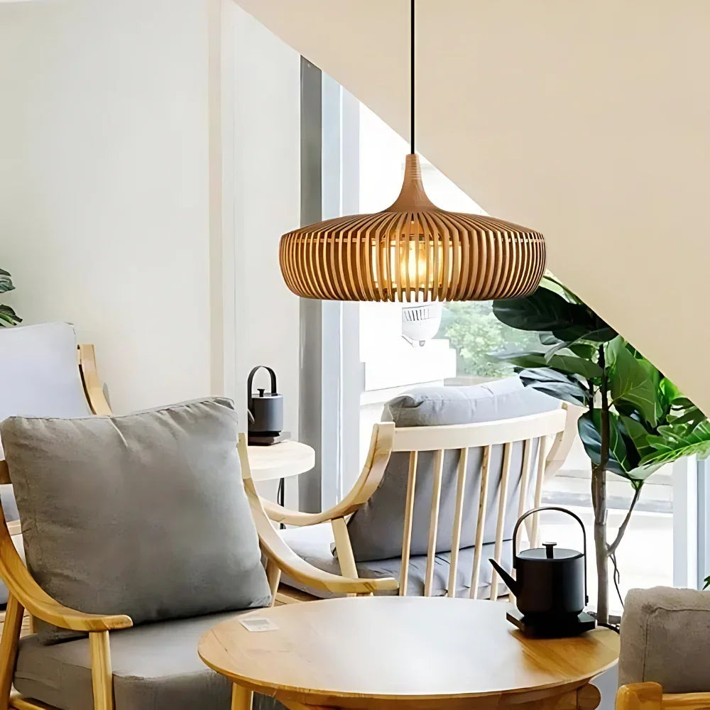 Scandinavian Wood Pendant Light for Living and Dining Rooms — Harbor Light Co.