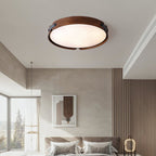 Scandinavian Wood Flush Mount Ceiling Light for Living Room — Harbor Light Co.