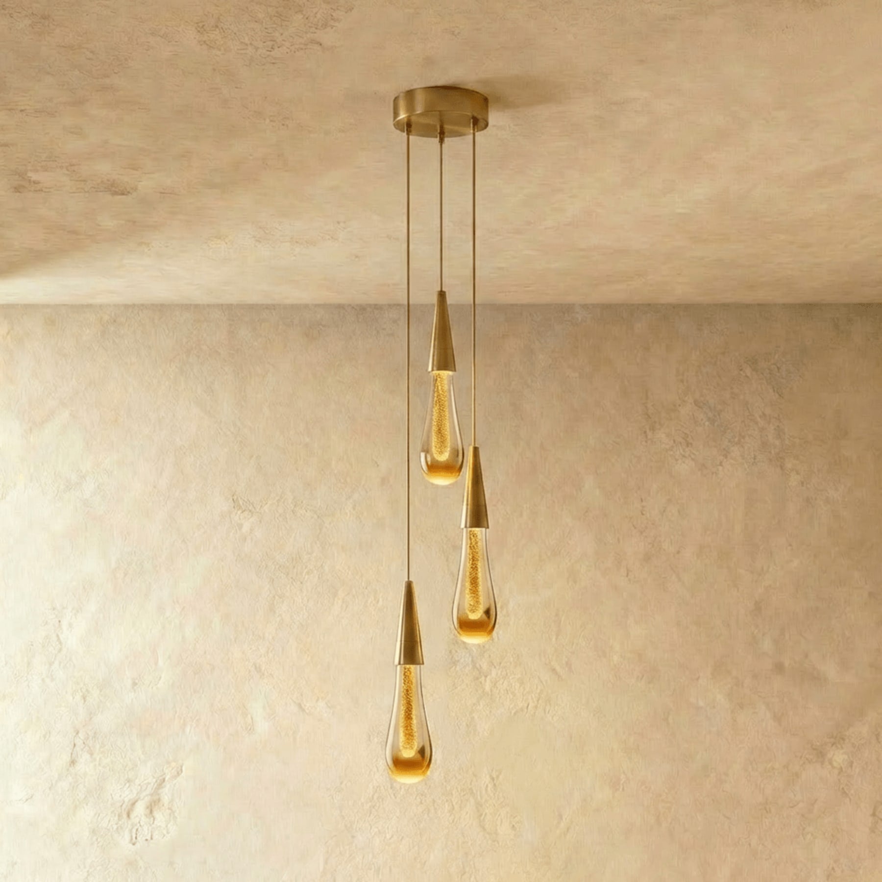 Modern Crystal Pendant Light With Adjustable LED Glow — Harbor Light Co.