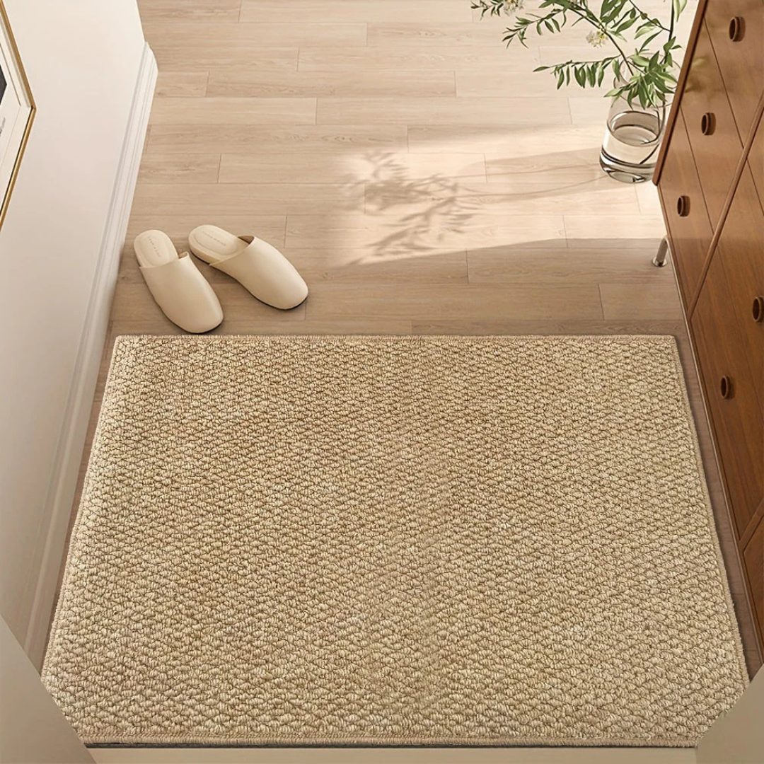 Indoor Door Mat Scandinavian Woven Polypropylene Entryway Rug Water Resistant Machine Washable Entrance Mat