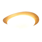 Modern Wood Flush Mount Ceiling Light With Stepless Remote Dimming — Harbor Light Co.