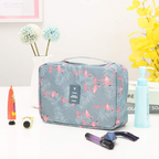 Hanging Travel Toiletry Bag Waterproof Cosmetic Organizer with Hook and Multiple Compartments for Women