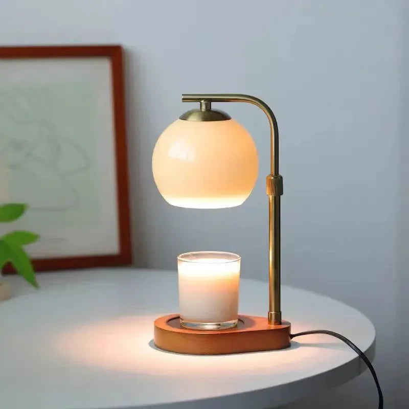 Modern Wood and Glass Table Lamp for Living Room and Bedroom — Harbor Light Co.