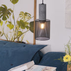Industrial Wrought Iron Concrete Pendant Light With Warm LED Glow — Harbor Light Co.