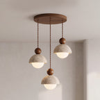 Modern Travertine Stone Pendant Light for Dining Room — Harbor Light Co.