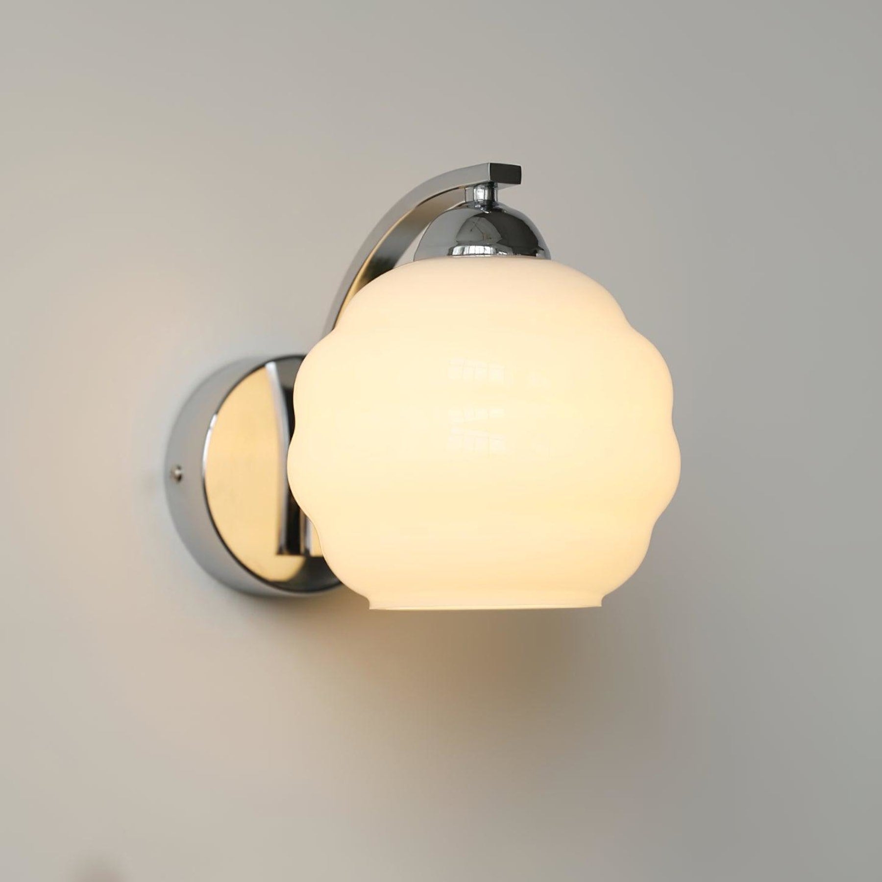 Modern Glass Wall Light With Warm LED Glow — Harbor Light Co.