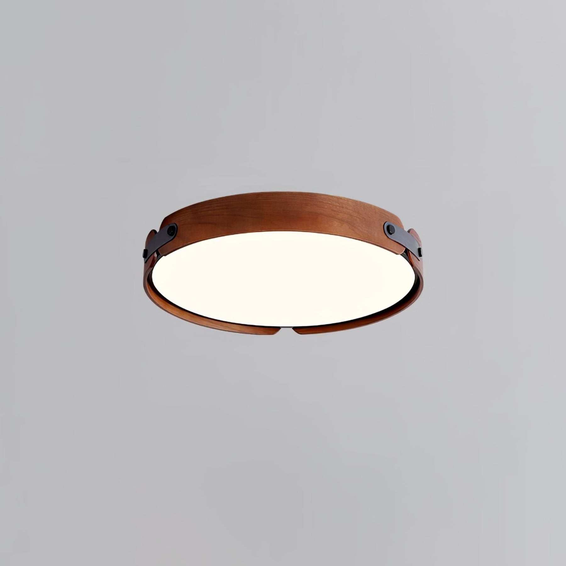 Scandinavian Wood Flush Mount Ceiling Light for Living Room — Harbor Light Co.