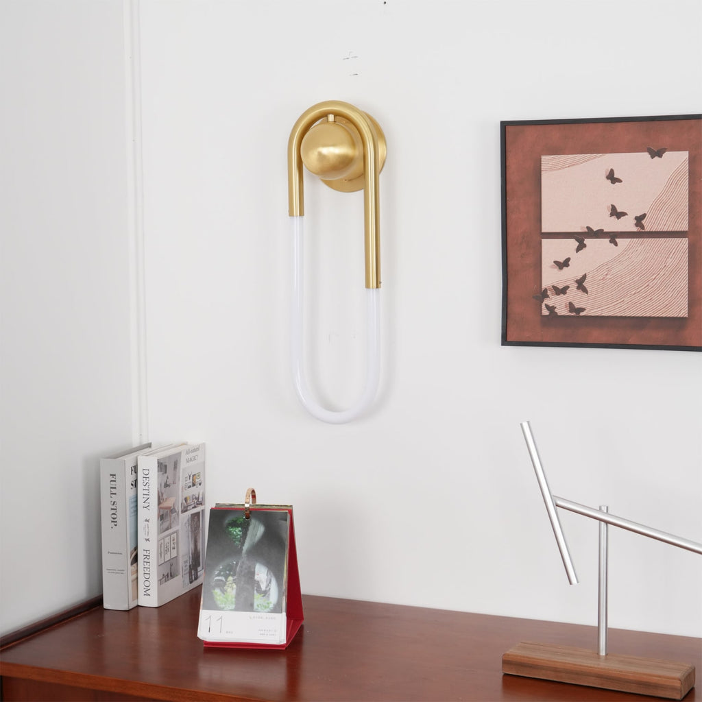 Modern Brass Wall Light for Living Room and Bedroom — Harbor Light Co.